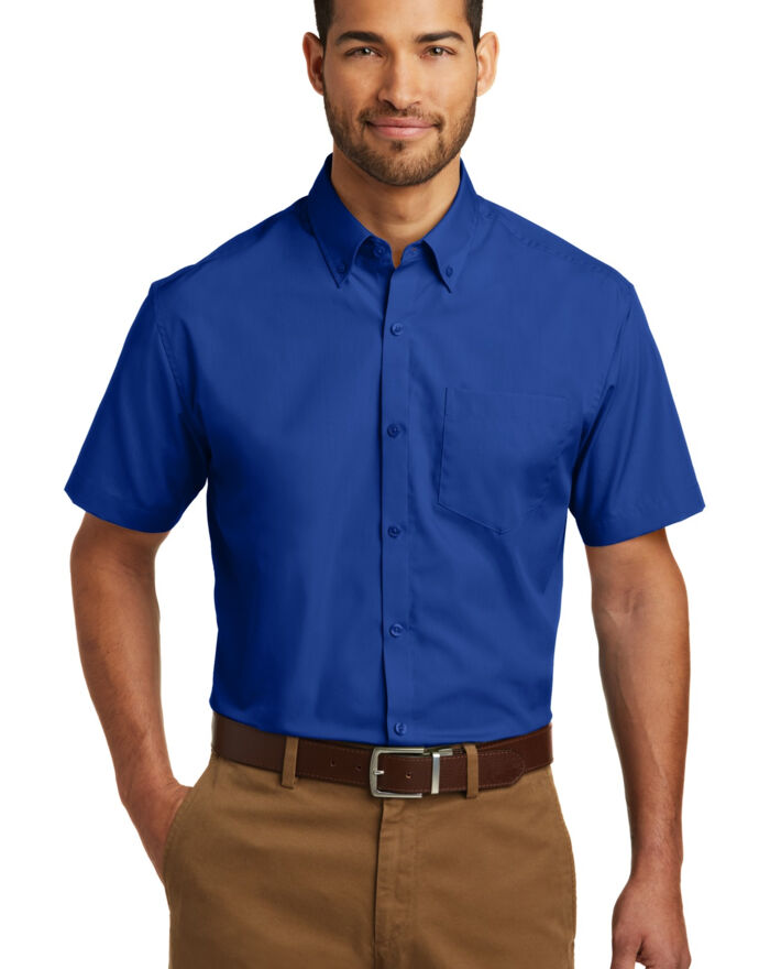 Short Sleeve Carefree Poplin Shirt Thumbnail