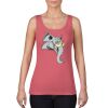 Garment-Dyed Women's Racerback Tank Top Thumbnail