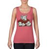 Garment-Dyed Women's Racerback Tank Top Thumbnail